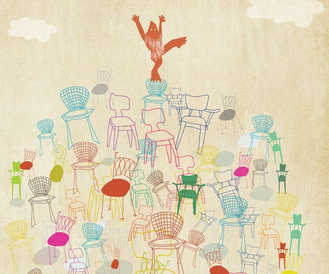 Modern chairs print